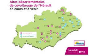 aires départementales de covoiturage de l'Hérault