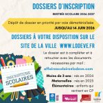 Dossiers d'inscription scolaire 2026-2027