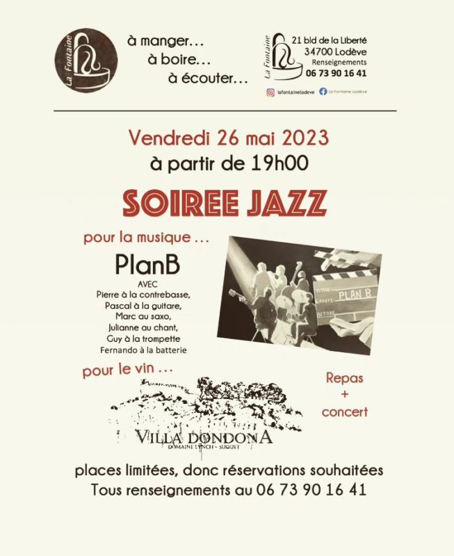 Soirée Jazz La Fontaine
