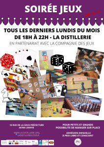 Soirée Jeux Cie des Jeux