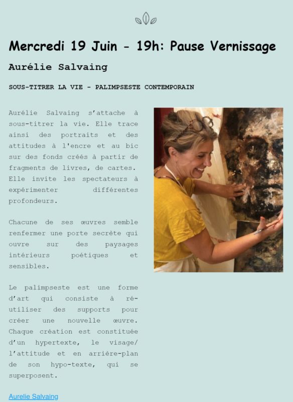 Vernissage Aurélie Salvaing
