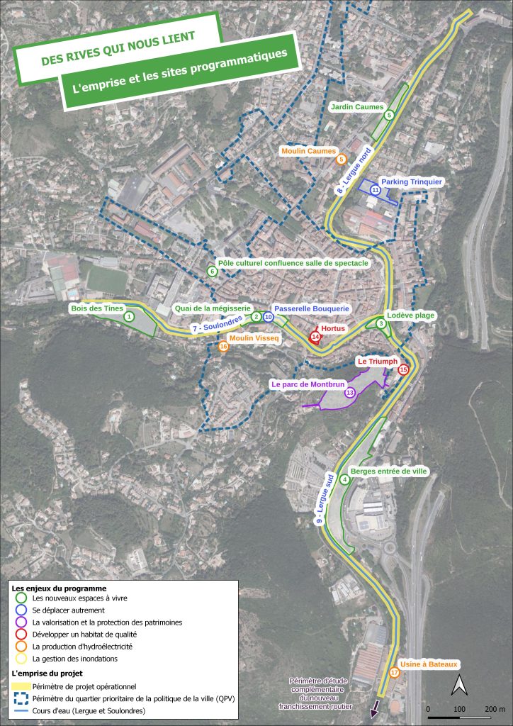 Périmètre du projet QDD Lodève