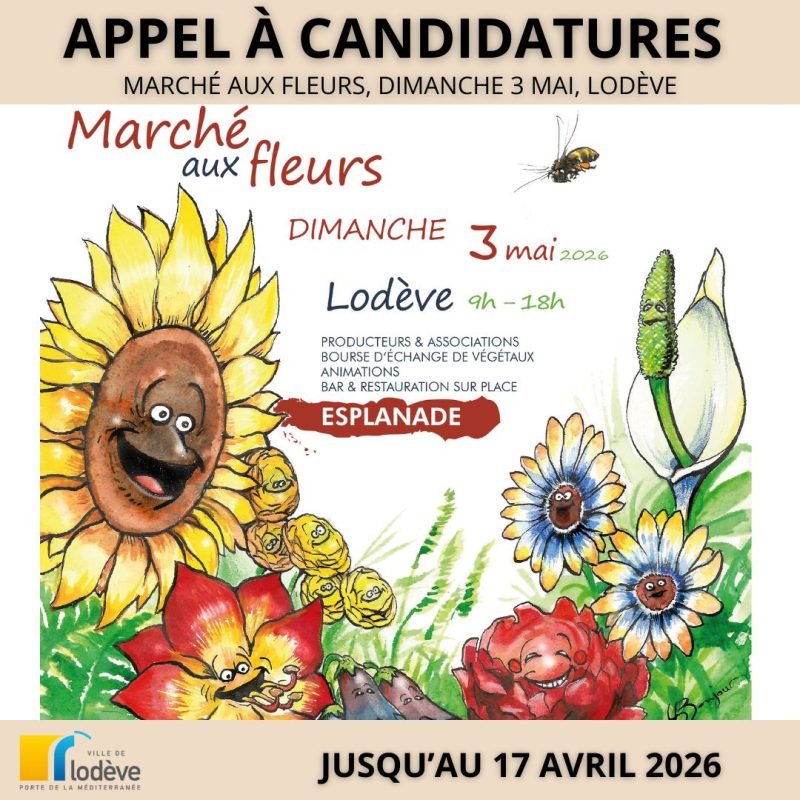 Appel à canidatures Marché aux Fleurs